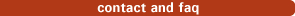 contact and faq menu button